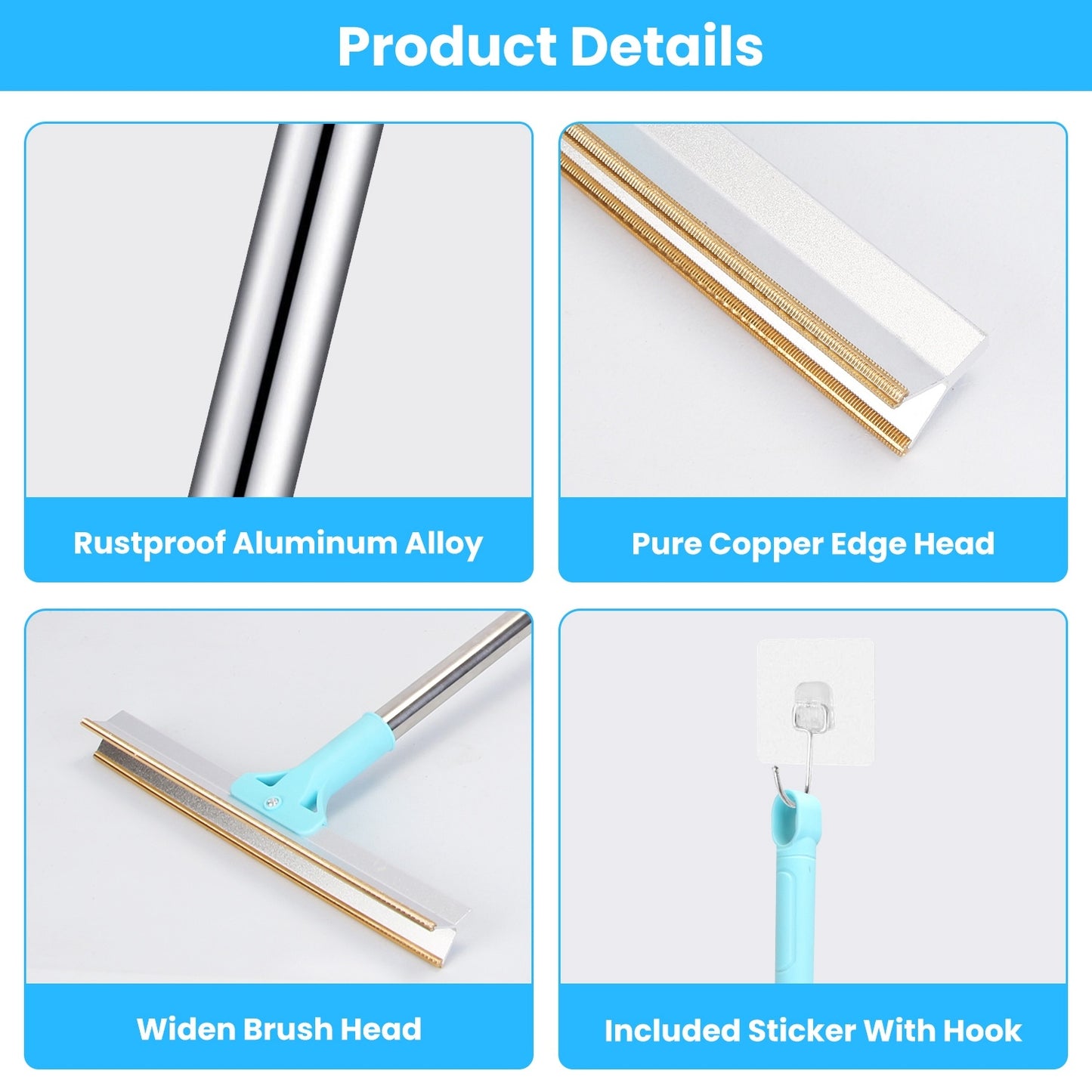 Adjustable Pet Hair Removal Rake – Telescopic Lint & Hair Scraper for Dogs & Cats