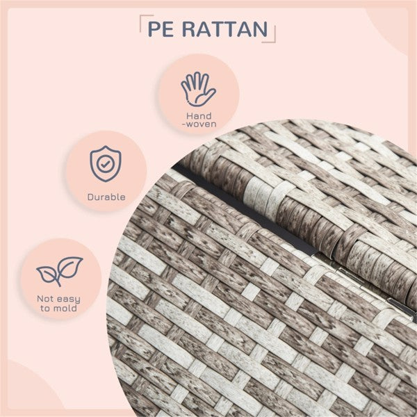 Rattan Dog Bed & Pet Sofa with Cozy Tent