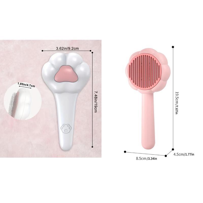 Paw Shaped Pet Grooming Brush – Hair Remover for Dogs & Cats