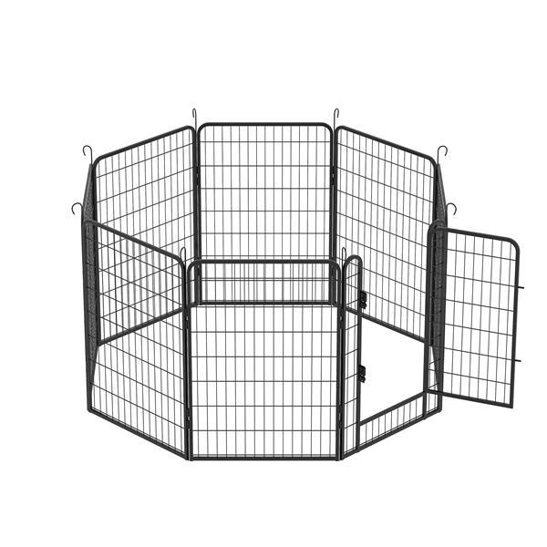 Heavy-Duty 8-Piece Metal Pet Playpen