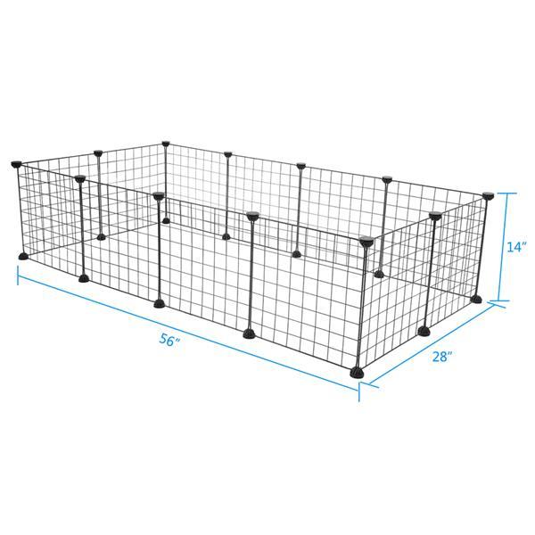12-Piece Iron Mesh Fence for Pets