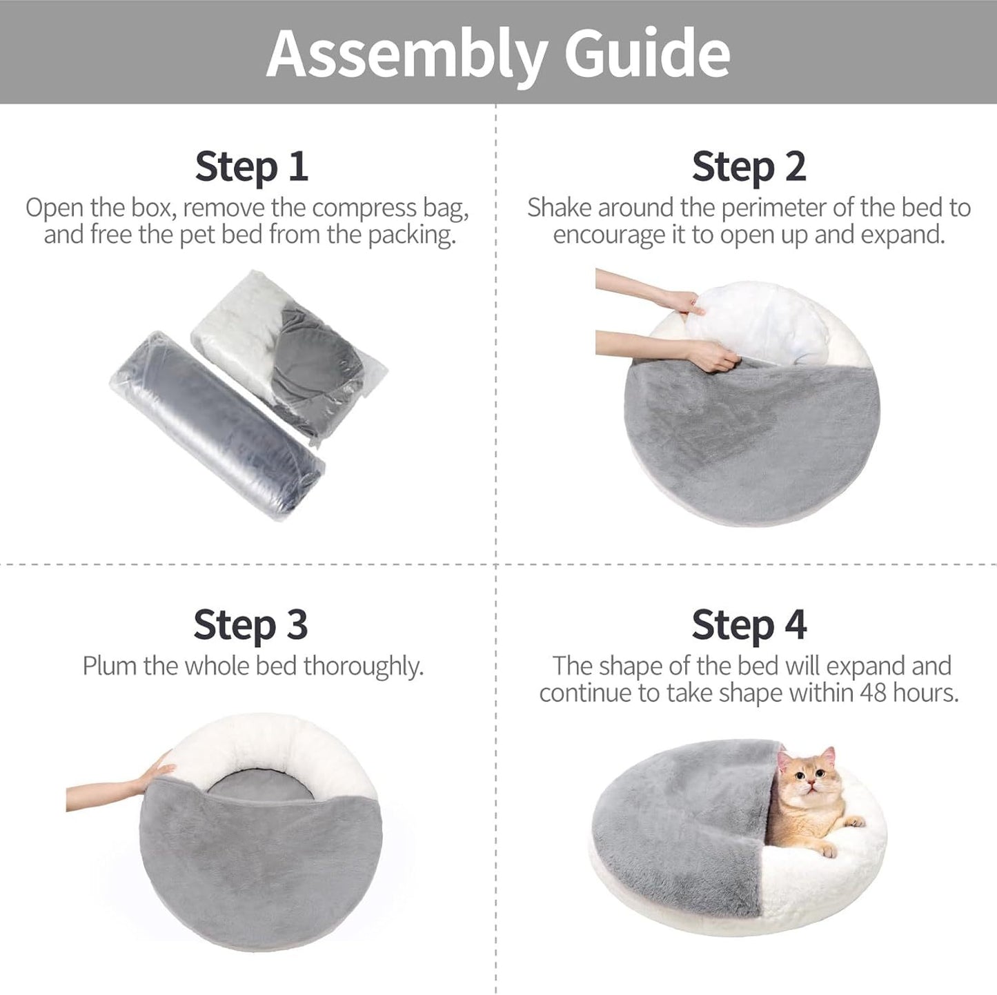Enclosed Cat Bed Cave