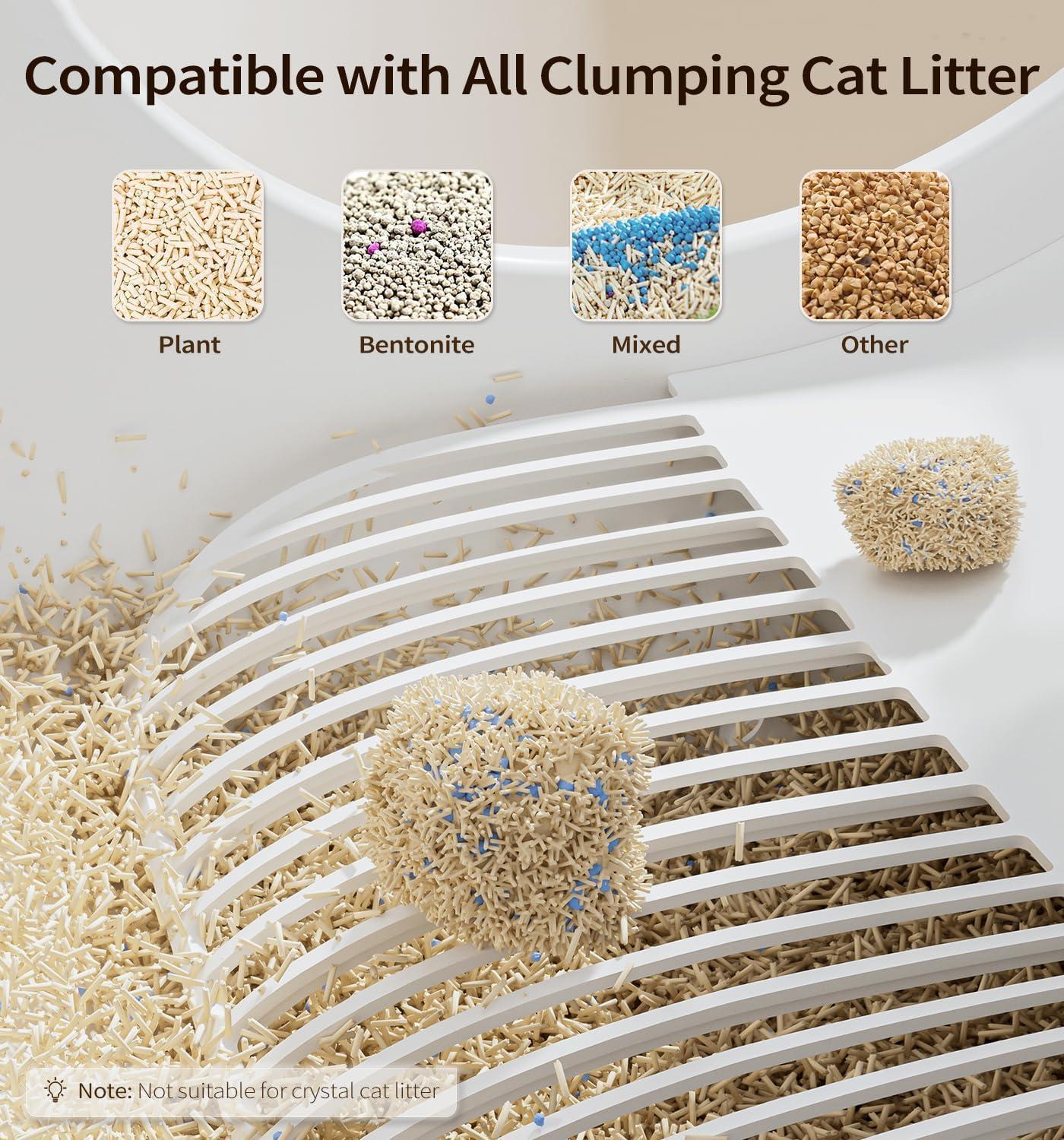 Smart 60L Automatic Cat Litter Box – App Control & Deodorizing