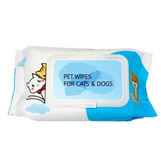 Dog & Cat Pet Wet Wipes – Plant-Based, Unscented, for Paws, Butt, Ears & Eyes