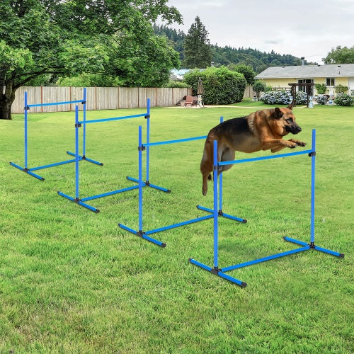 4-Piece Adjustable Dog Agility Set
