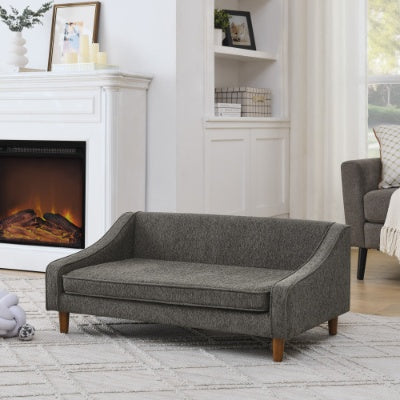Durable Elevated Dog Sofa Bed with Modern Armrest – Soft & Comfortable