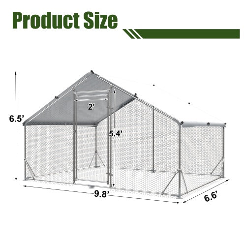 Large Metal Chicken Coop – UV Protected, Waterproof Oxford Cloth
