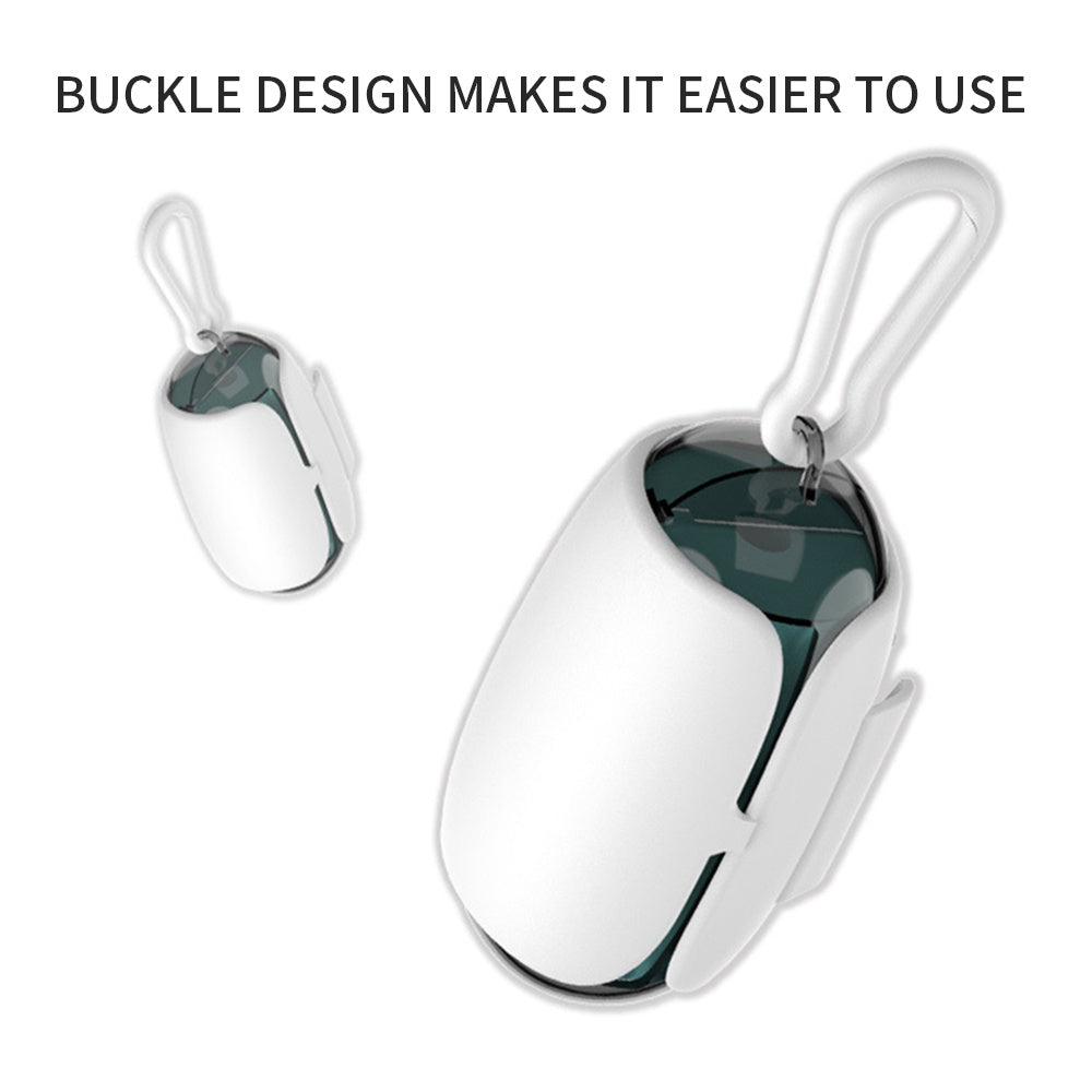 Dog Poop Bag Holder & Dispenser with Leash Attachment – Space Capsule Design