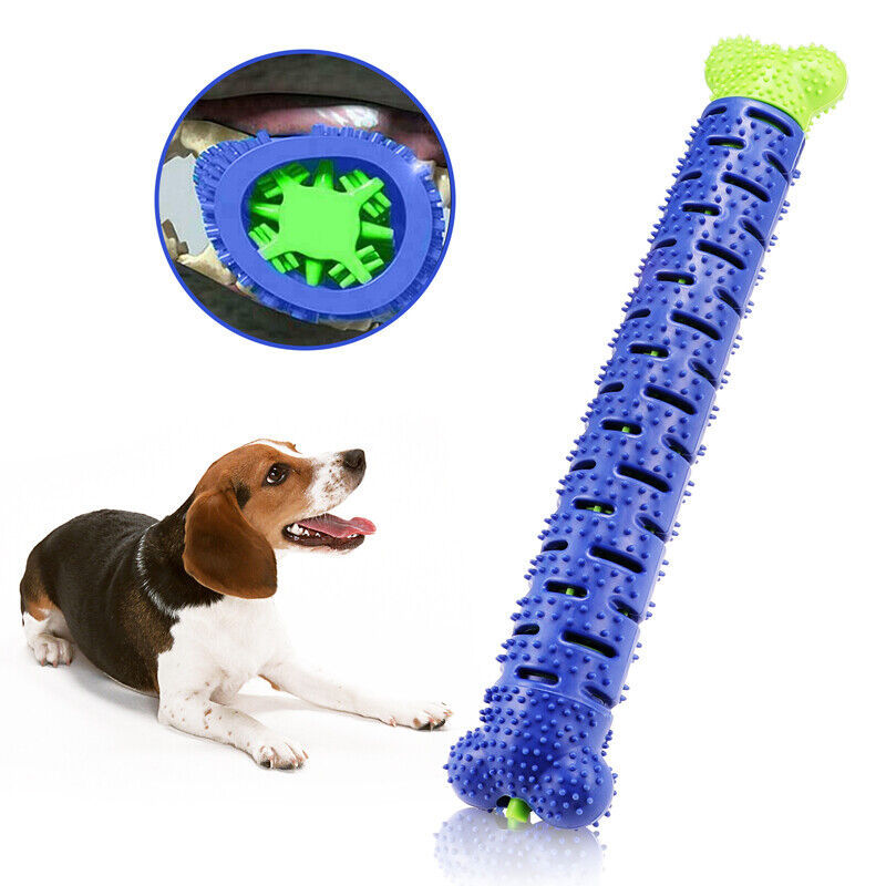 Dog Toothbrush TPR Chew Toy – Durable Molar Brushing Stick for Teeth Cleaning