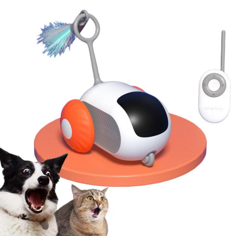Exciting Interactive Cat Toy Car – Smart Remote Control & Feather Chase
