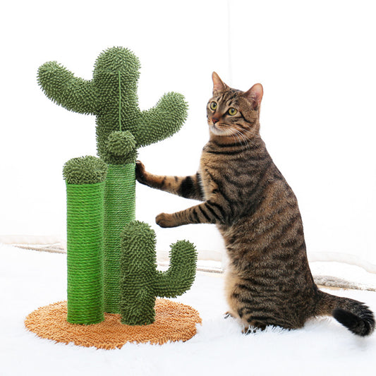 Vibrant Scratching Pillar for Cats