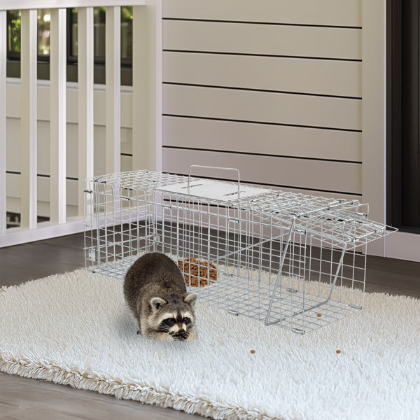 Silver Folding Iron Pet Fence