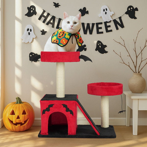 Halloween Cat Climbing Frame Gothic Cat Tree