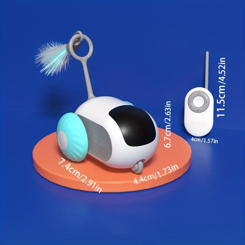 Exciting Interactive Cat Toy Car – Smart Remote Control & Feather Chase