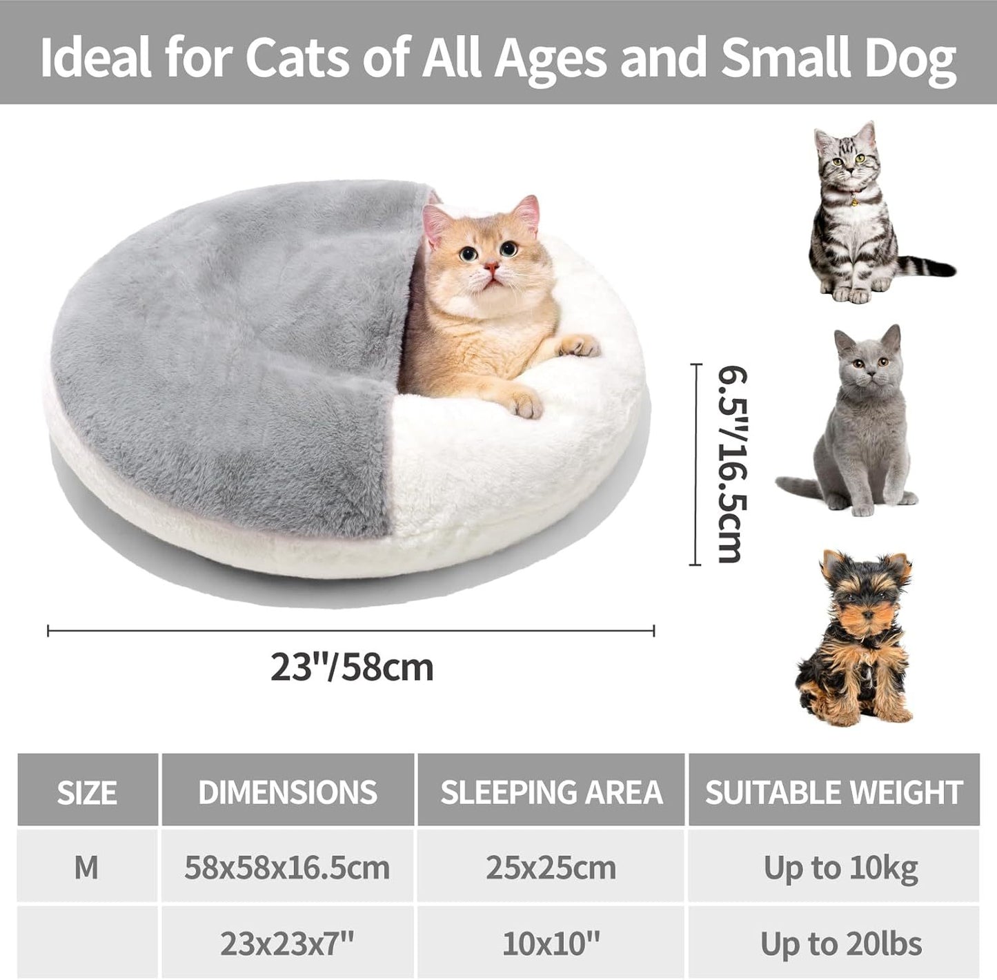 Enclosed Cat Bed Cave