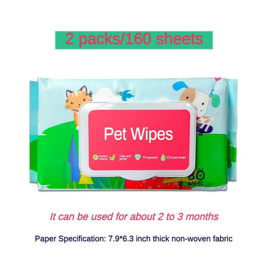 Fragrance-Free Plant-Based Pet Wipes for Paws, Ears, Fur & Eye Cleaning