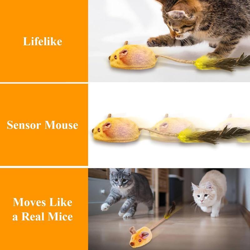 Interactive Cat Mouse Toy – Moving & LED Lights