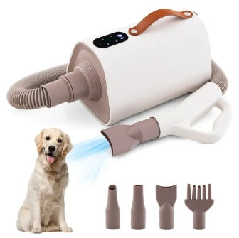 Dog & Cat Hair Blower with Negative Ion & Adjustable Temperature