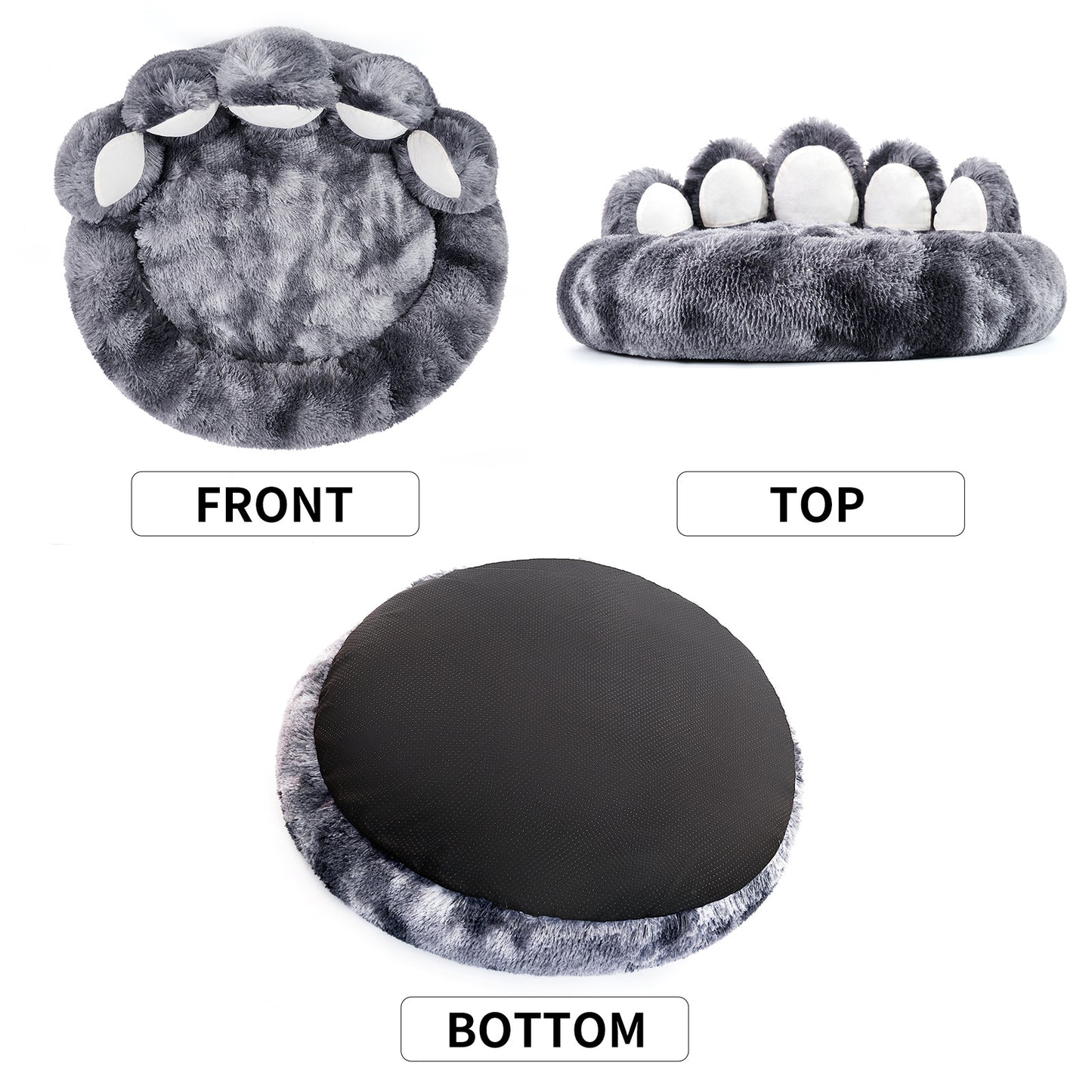 Bear Paw Dog Bed – Cozy Plush Bed for Small & Medium Dogs