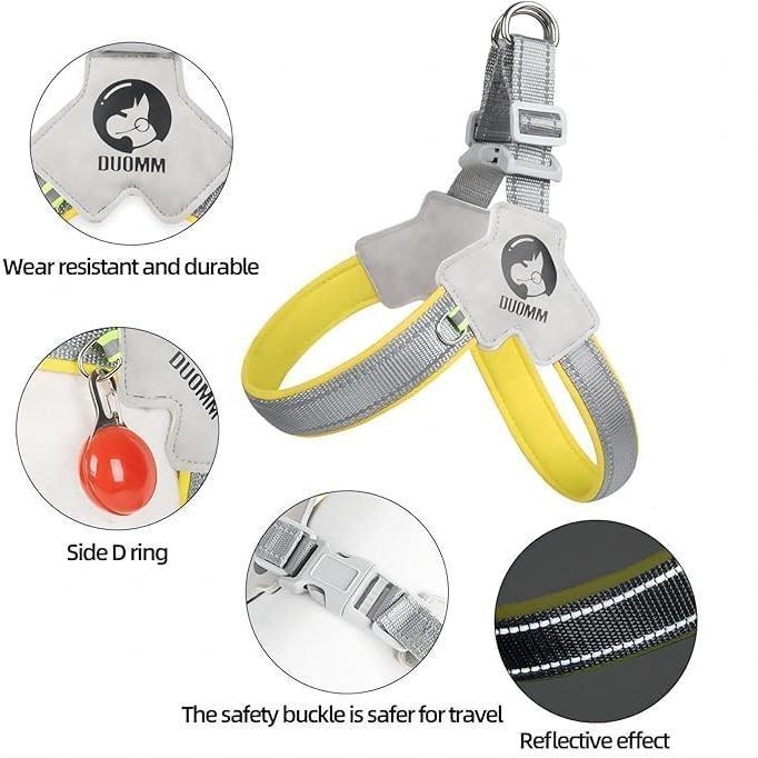 Adjustable Pet Harness & Leash Set – No-Pull, Reflective