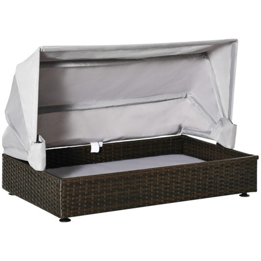 Rattan Dog Bed – Stylish Pet Sofa with Tent Design