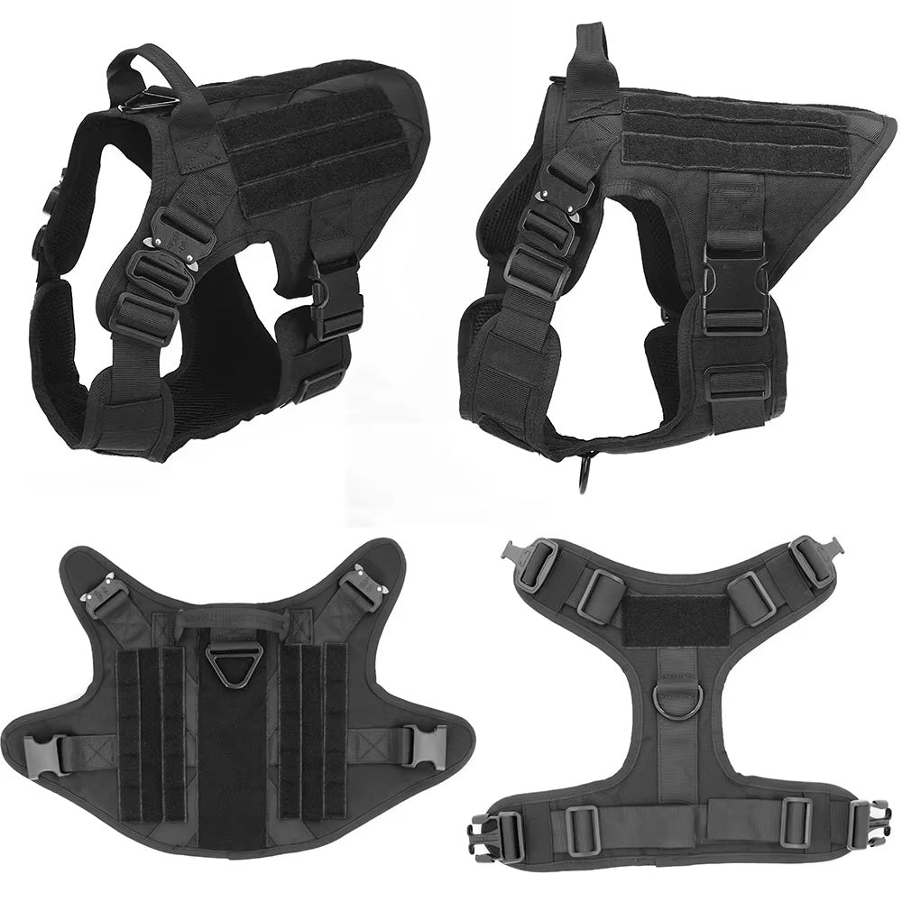 Luxury Dog Harness & Leash Set – Camouflage Nylon