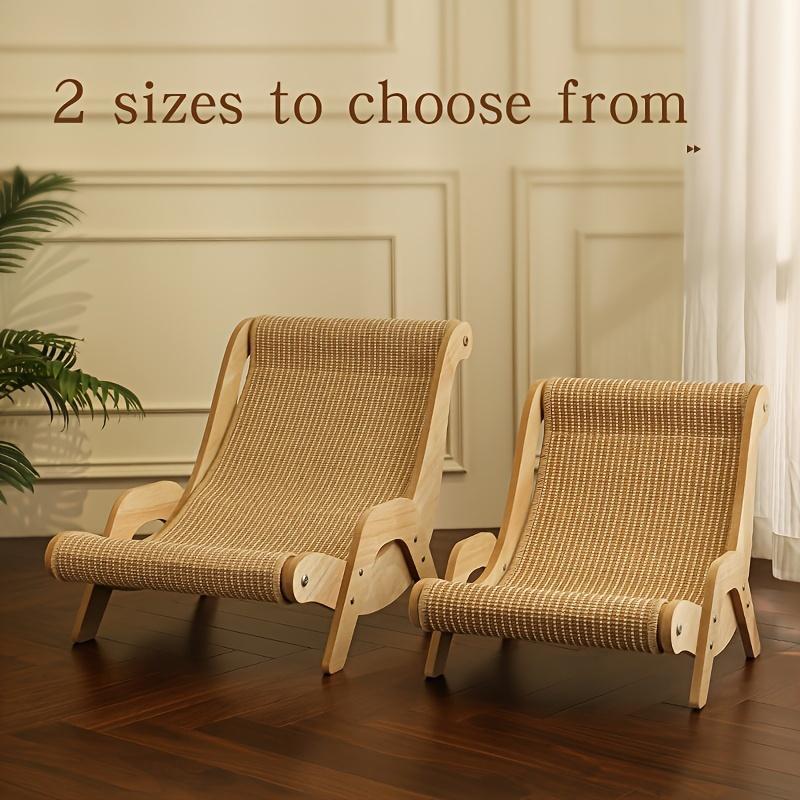 Cat Hammock & Scratching Post – 2-in-1 Pet Rest Chair with Durable Linen Rope