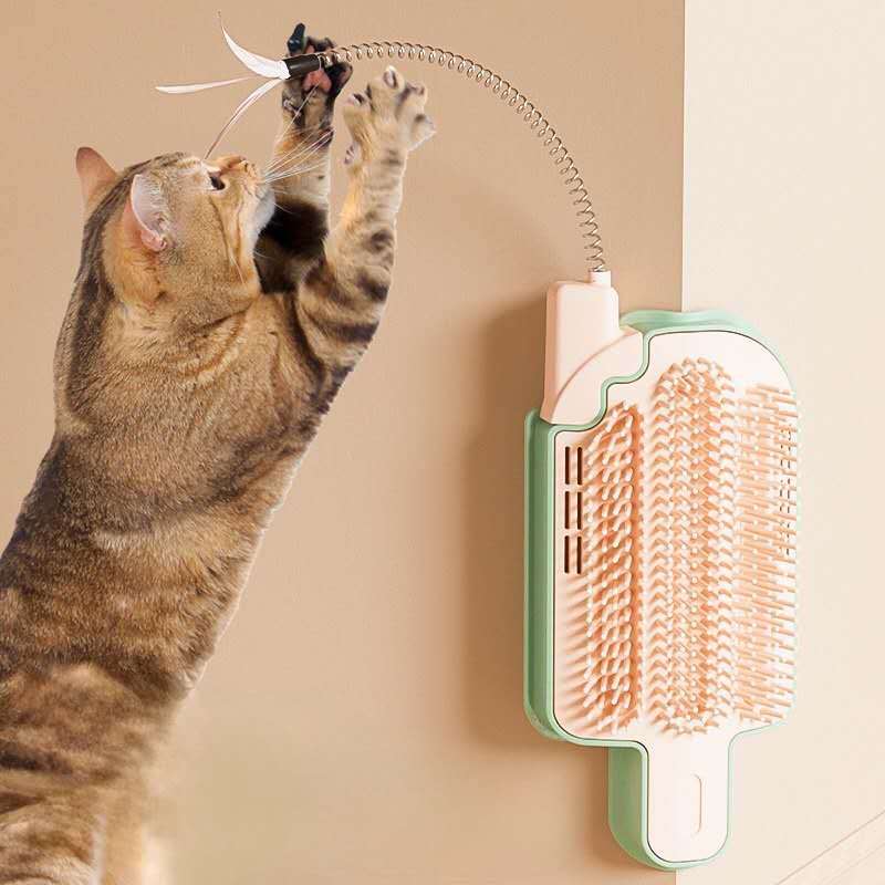 Popsicle Cat Grooming Brush – Corner Scratcher Comb