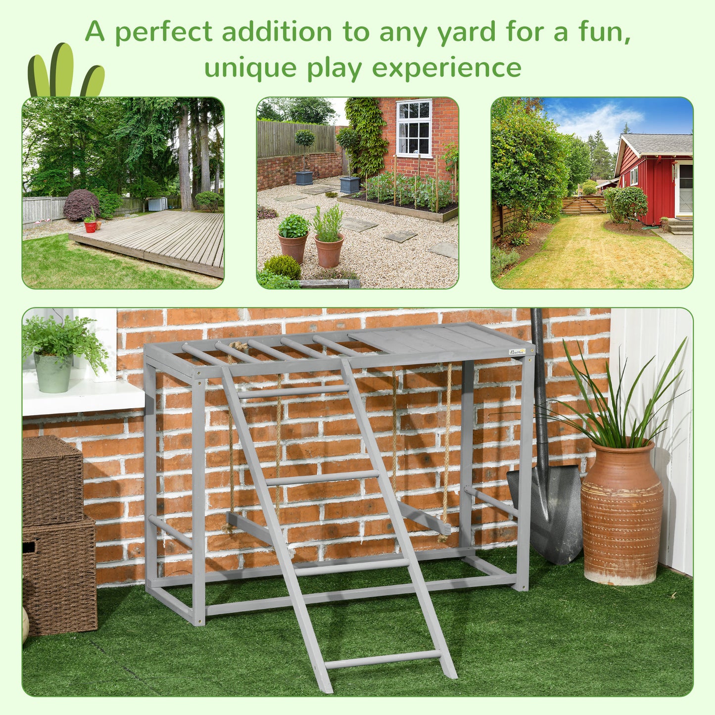 Chicken Activity Game With Swing & Perches for 3-4 Birds