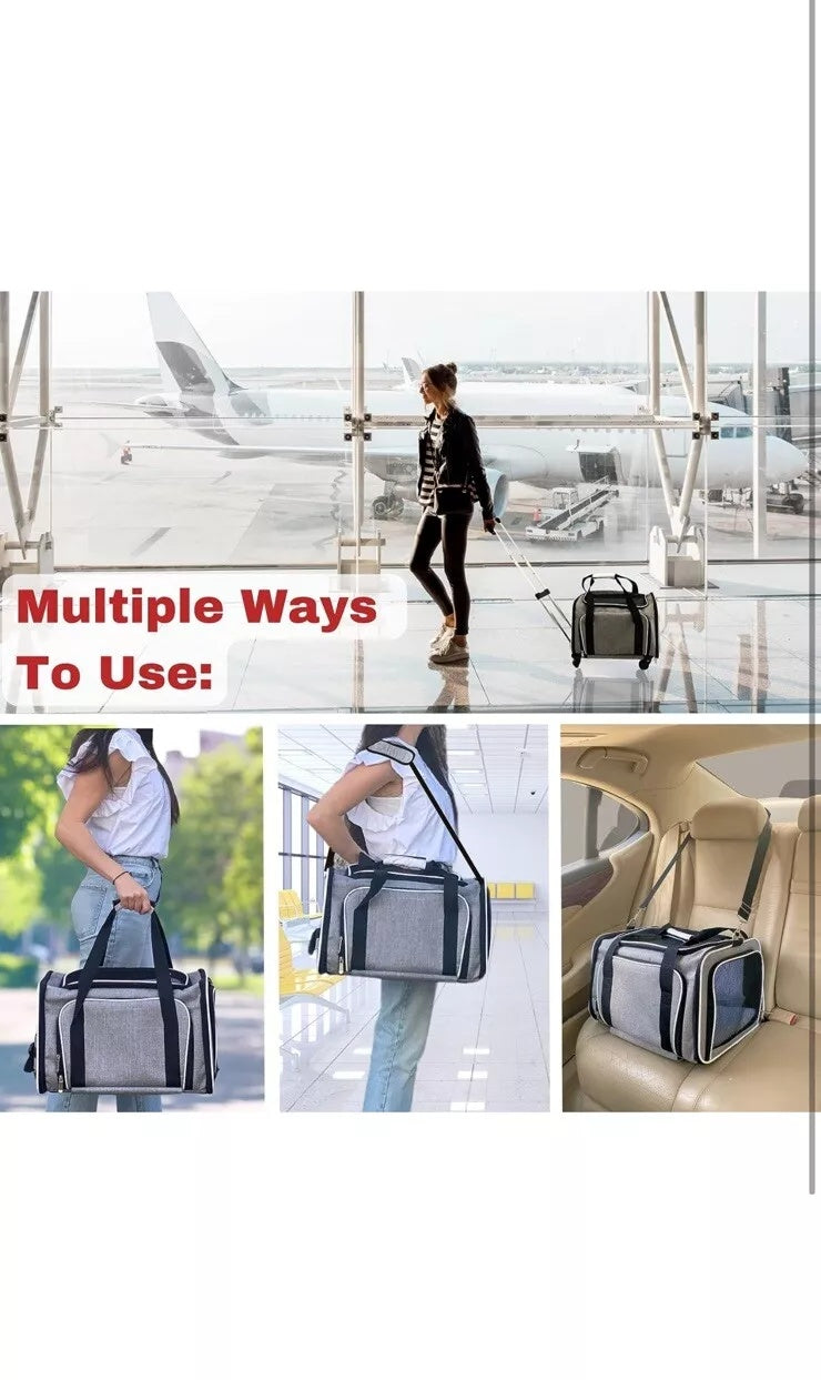 Airline Approved Expandable Rolling Carrier for Cats & Dogs