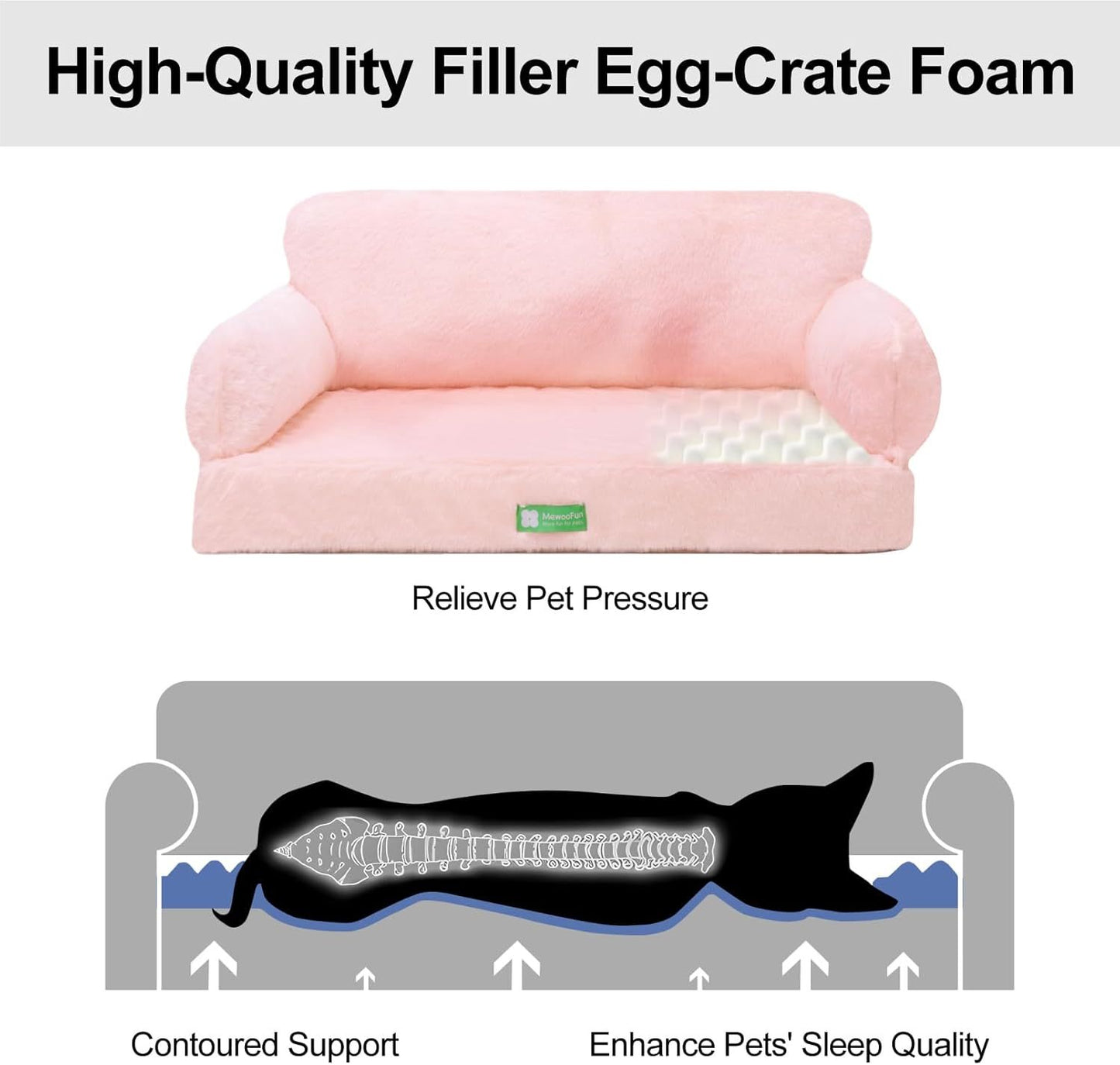 Fluffy Cat Sofa Bed