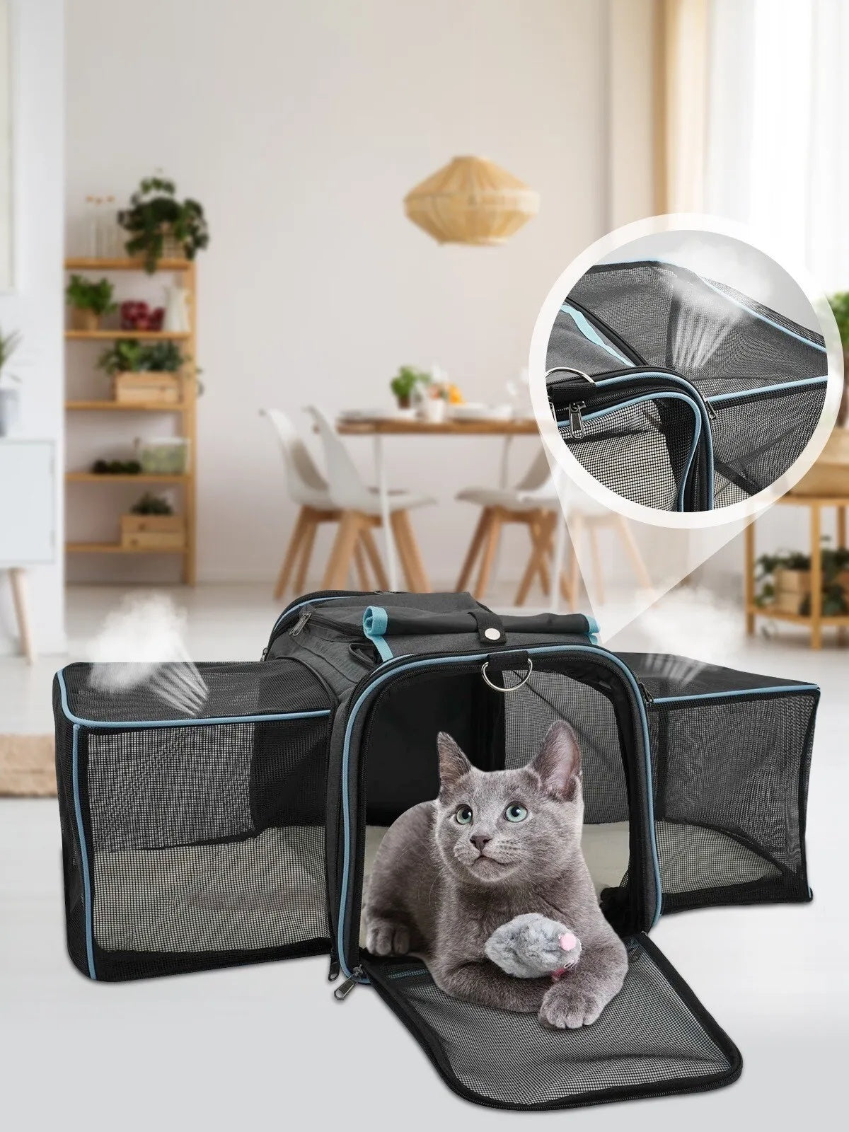 Airline Approved Expandable Rolling Carrier for Cats & Dogs