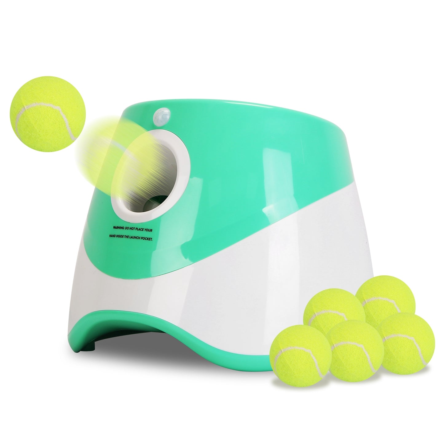 Automatic Dog Ball Launcher – 3 Distances, Includes 6 Tennis Balls