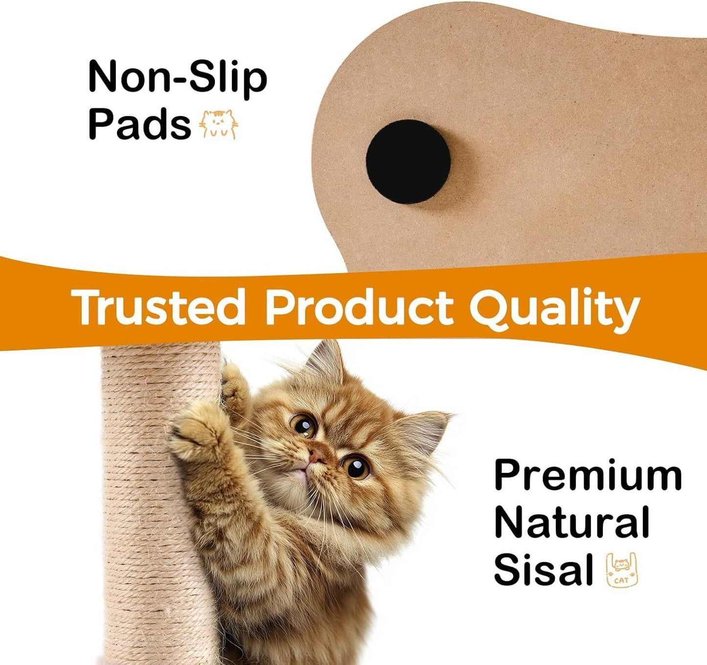 Cat Scratching Post With Bed