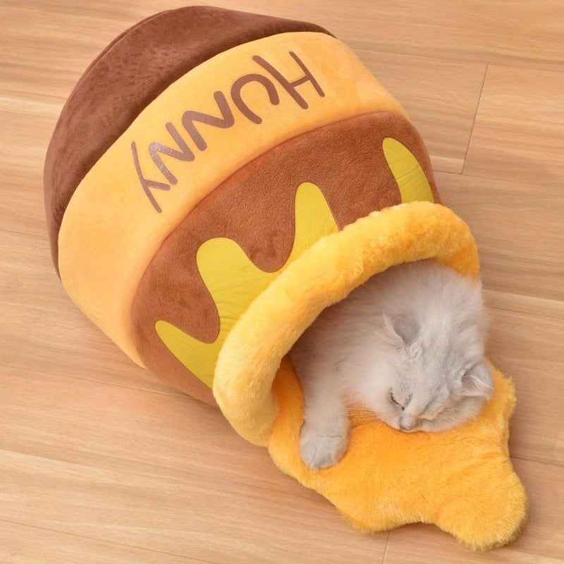 Honey Pot Cat Cave Bed For Indoor Cats