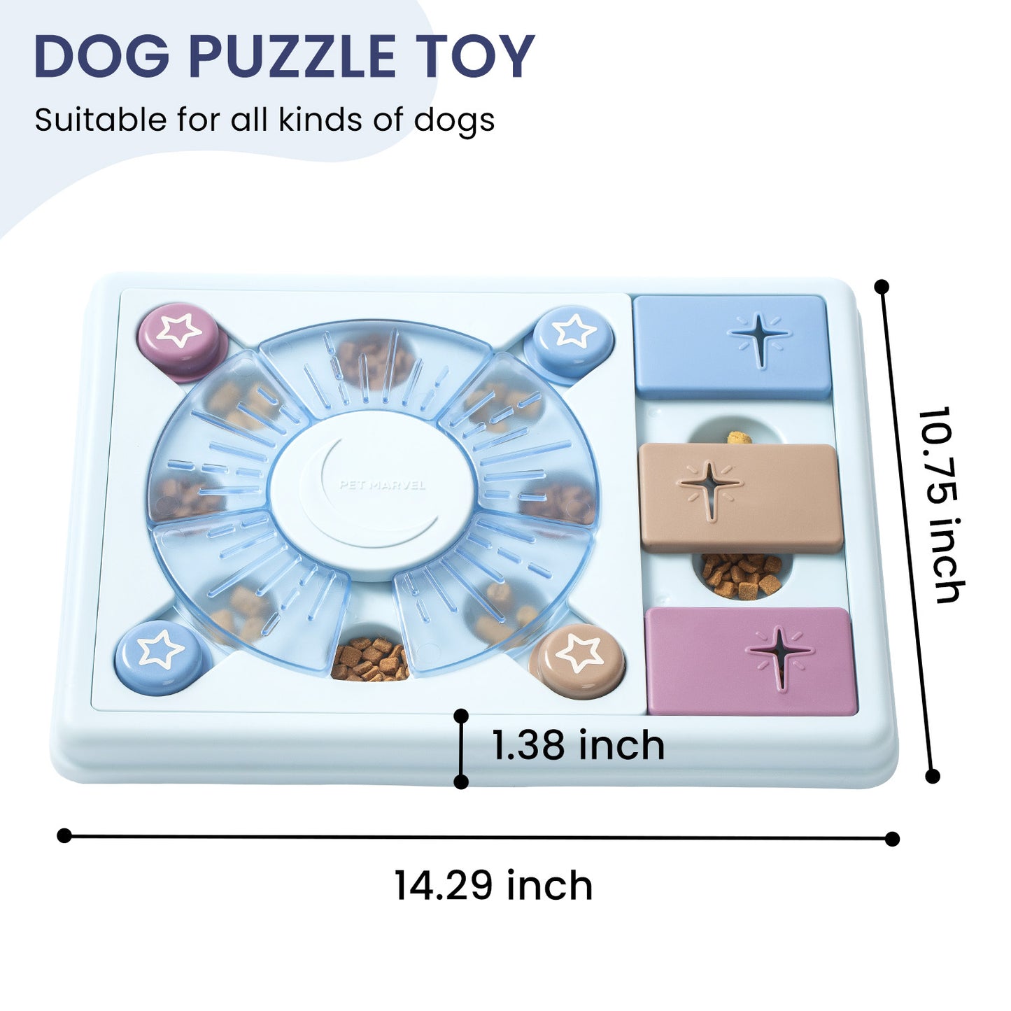 PETMARVEL Interactive Dog Puzzle Toy – Levels 1-3