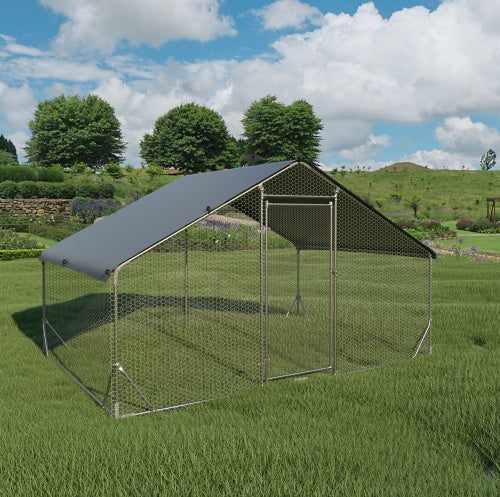 Large Metal Chicken Coop – UV Protected, Waterproof Oxford Cloth