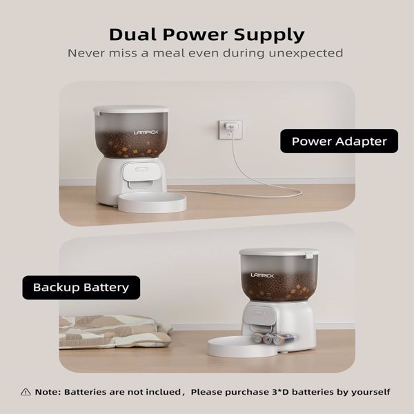 Automatic Cat Feeder - WiFi Cat Food Dispenser With APP Control