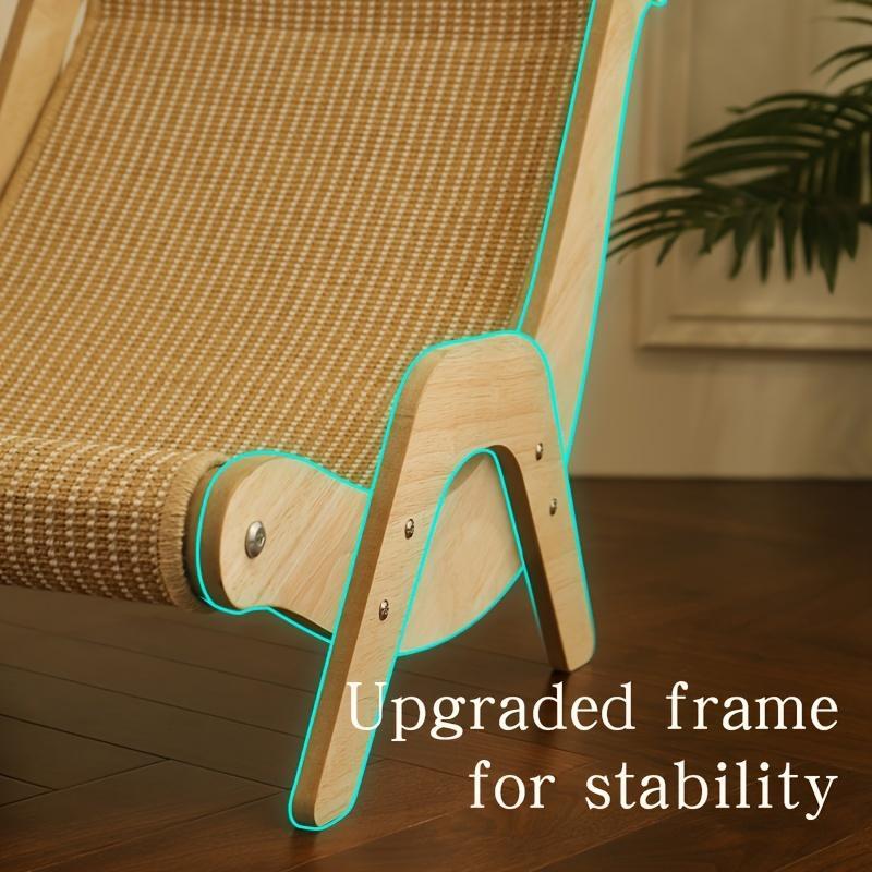 Cat Hammock & Scratching Post – 2-in-1 Pet Rest Chair with Durable Linen Rope