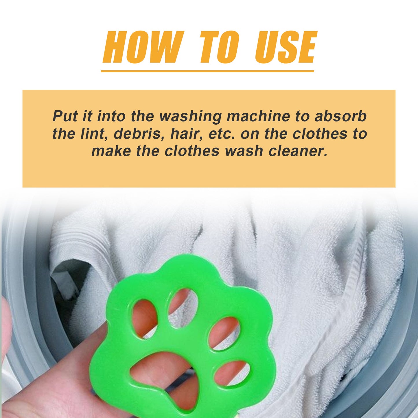 2 Pack Pet Hair Remover for Laundry – Reusable Lint Catcher