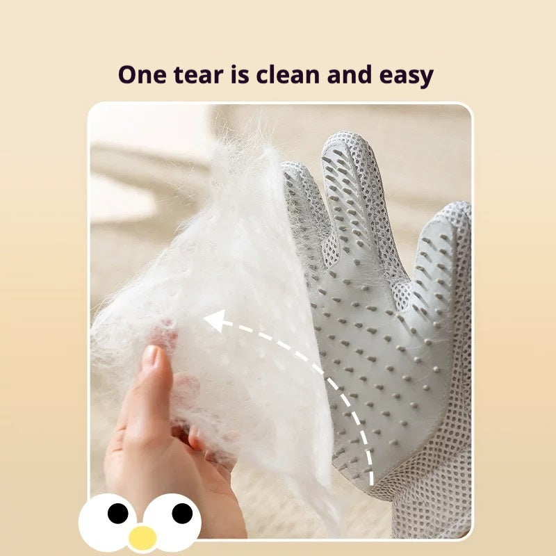 Cat & Dog Hair Removal Gloves – Massage & Grooming Brush