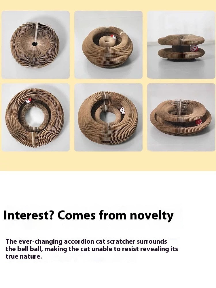 Folding Cat Scratcher – Foldable Interactive Toy