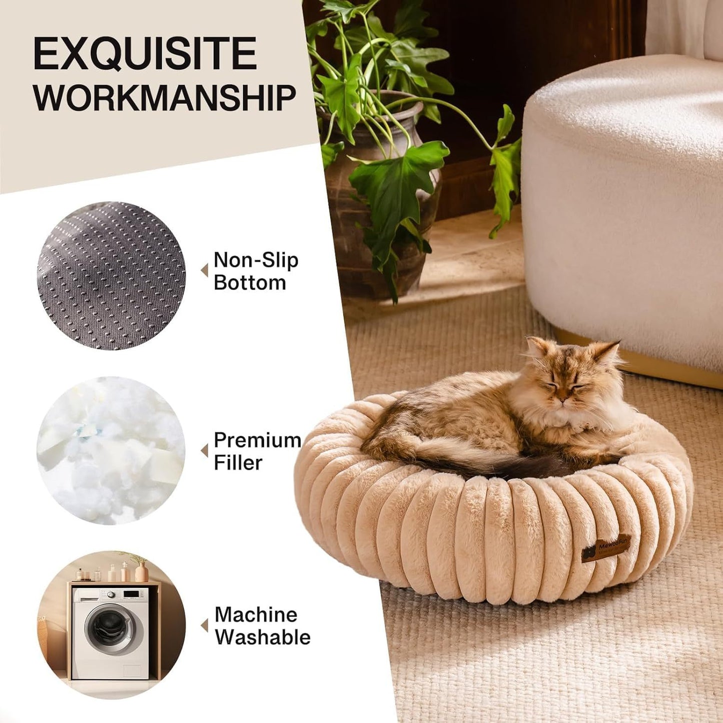 Donut Dog Bed For Medium Dogs