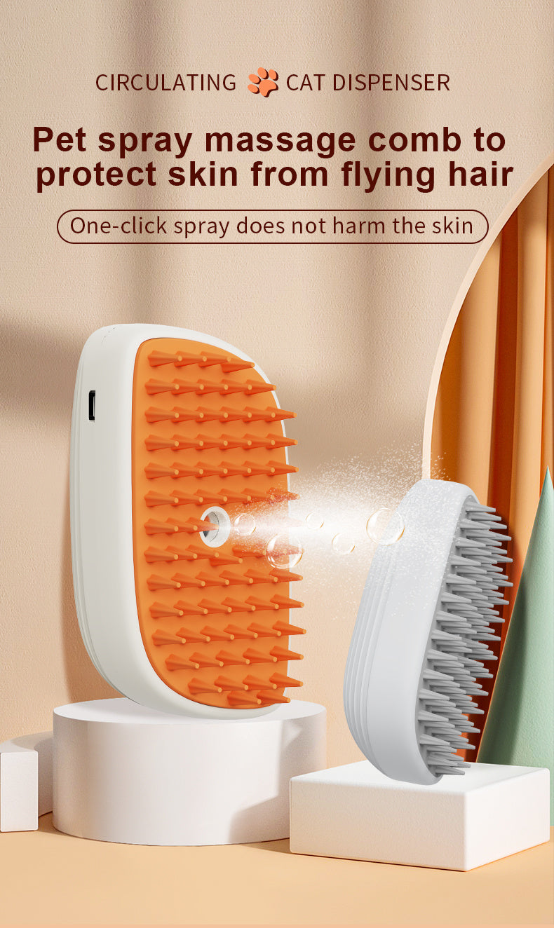 Handheld Spray Comb for Pets – Gentle Grooming & Detangling Tool