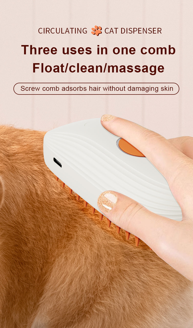 Handheld Spray Comb for Pets – Gentle Grooming & Detangling Tool