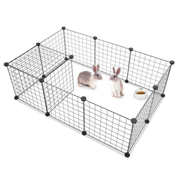 12-Piece Iron Mesh Fence for Pets