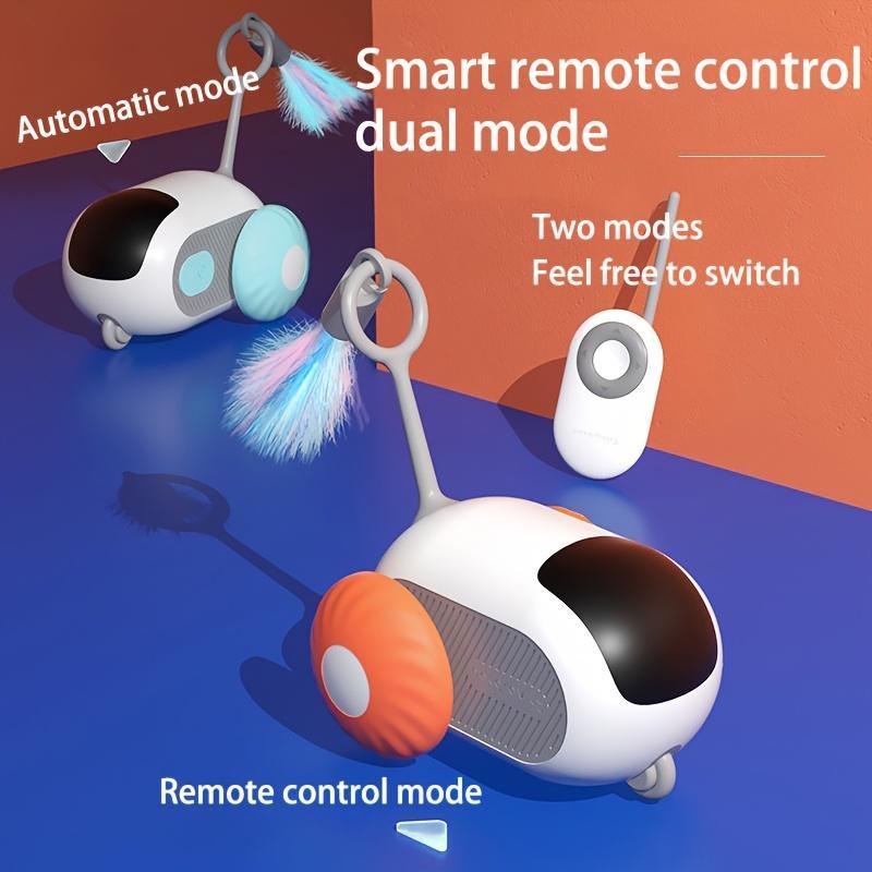 Exciting Interactive Cat Toy Car – Smart Remote Control & Feather Chase