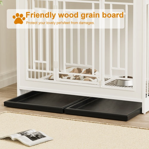 Large Dog Kennel Furniture, Wooden Kennel With Divider