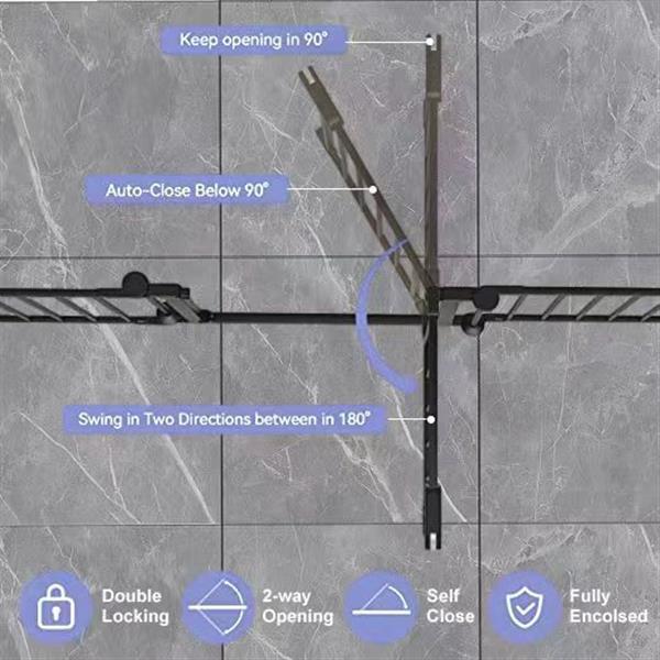 150" Adjustable Safety Door, 6-Piece Set