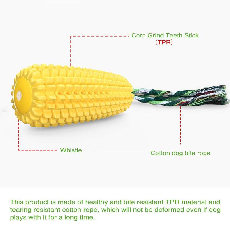 PROKEl Squeaky Corn Stick Chew Toy